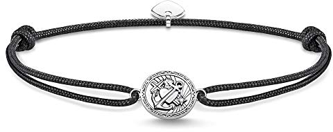 Thomas Sabo Unisex-Armband Little Anker Secret Glaube Liebe Hoffnung 925er Sterlingsilber geschwärzt LS086-889-11-L22v