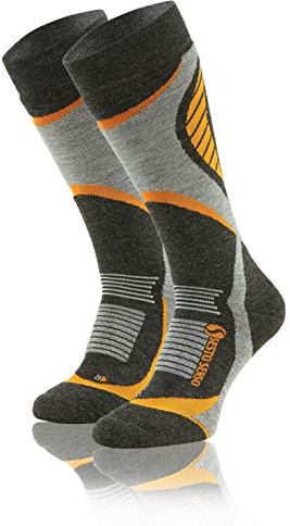 Sesto Senso® skidstrumpor snowboardstrumpor ull dam män 1 eller 2 par varma skidstrumpor höga vintersportstrumpor snabbtorkande knästrumpor
