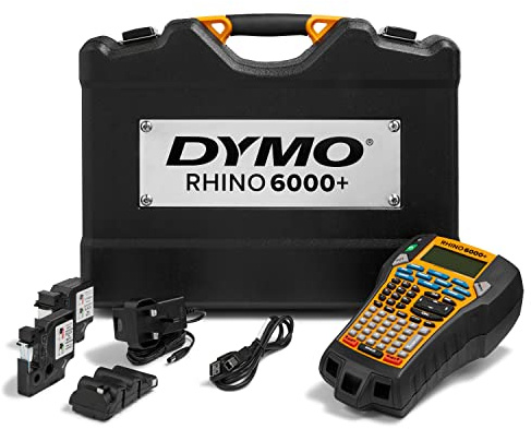DYMO Rhino 6000+ Handheld-Etikett, PRNT Hartschalenkoffer, bis zu 1 Breite