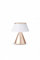 Lexon LUMA M LED Schreibtischlampe, kabellose Tischlampe mit Touchdimmer und Synchronisation Multi-Lampen, 9 Lichtfarben für Büro, Schlafzimmer und Nachttisch, Gold