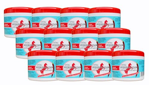 Luxtor Pferdebalsam Pferdesalbe Wärmegel Chili-Extrakt (500 ml (12er Pack))