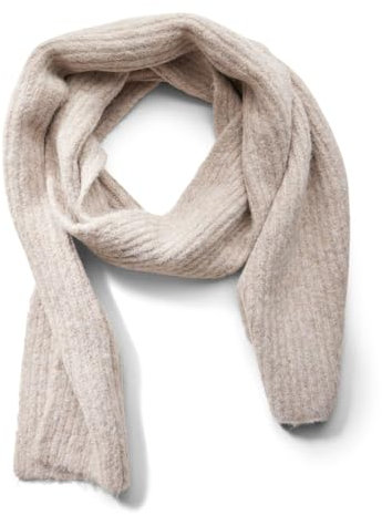 STREET ONE Damen A572487 Langer Strickschal, Quinoa Beige Melange, A