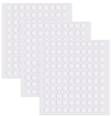 300 Pièces Autocollant Double Face,Pastilles Adhésives Ronds Colle 6mm×1mm