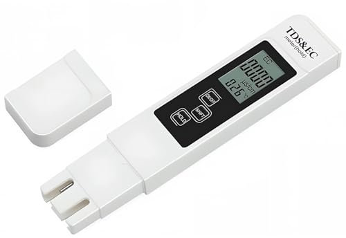 Binnan Tester 3 in 1 TDS EC Tester della qualità dell'Acqua, Tester Acqua qualità, Tester Digitale LCD per dell'Acqua, Tester qualità Acqua TDS, Utilizzato in Acquari, Piscine, Laboratori