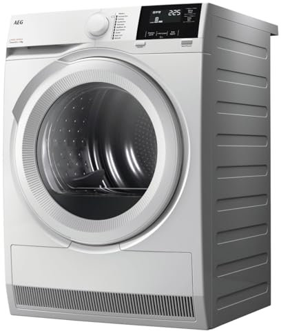AEG TR718L2B 8Kg Heat Pump Condensor Dryer In White Sensor A++