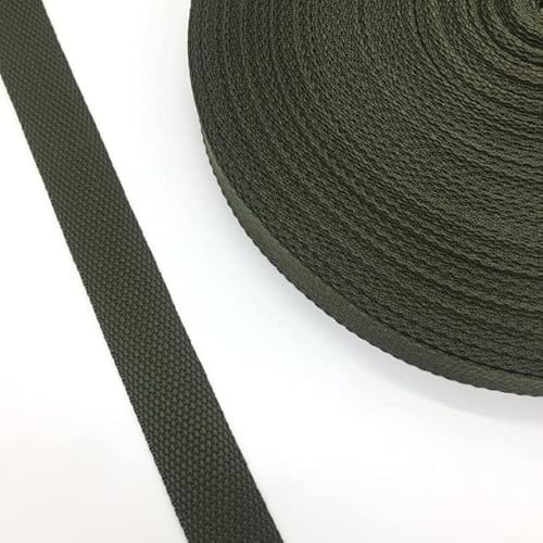 Bomullsband, Nylon Polyester Webbing Rem 1 5 yards Flerfärgad(Army Green)