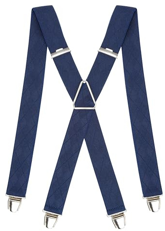 PIERROT Tirantes para Hombre - Clips Extra Fuertes - Tirantes Sólidos y Artesanales - Garantía de por Vida - Para Pantalones - Una Talla Para Todos
