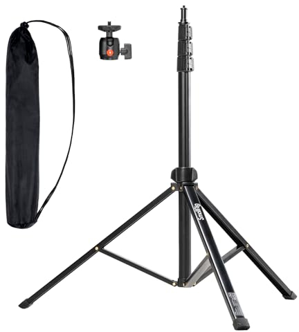 SMALLRIG Soporte de Luz de 200cm, Trípode Portátil para Fotografía, Ideal para Reflectores, Cajas de Luz, Luces de Estudio, Anillo de Luz, Carga Máxima 4kg, Tamaño Plegado 56cm, RA-S200 - 4379