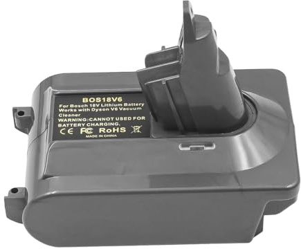 ZONADAH V6-Adapter für Bosch 18-V-Akku, umgerüstet als Ersatz für Dyson V6-Akku, funktioniert für Staubsauger-Kehrmaschine der Dyson V6-Serie (nur Adapter)