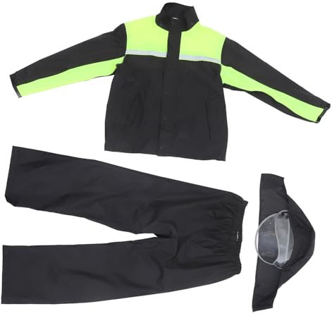 PartyKindom Traje De Agua Moto Hombre Chubasquero Para Motocicleta Chaqueta De Lluvia