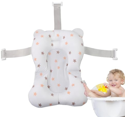 Cojin Bañera Bebe Asiento, sal Baño Silla Recien Nacido Adaptador, Reductor Bañera Bebe? Asiento Antideslizante Recién Nacido, Almohadilla Malla Soporte
