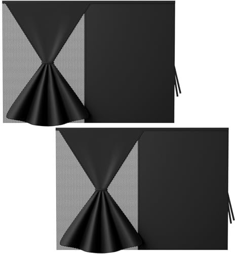 Bloqueador de rayos solares para ventana de coche, 2 unidades, parasol magnético con sombra parcial