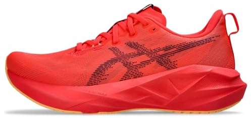 Asics Chaussures de Course NOVABLAST 5 pour Homme, Rouge Flash/Violet Edo, 44 EU
