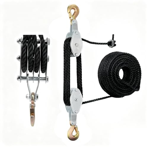 Kraftig flaskdragning 20 m nylonrep – 4400 lb 8:1 arbetssparande