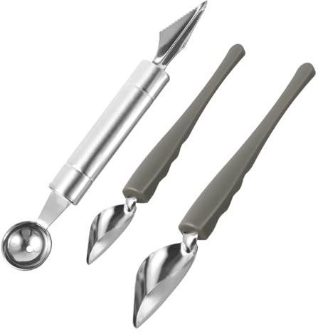 BESPORTBLE 3 piezas Cucharas de Salsa de Acero Inoxidable para Repostería Decoración Precisa de Pasteles y Frutas Mango Ergonómico Antióxido para Buffet y Eventos