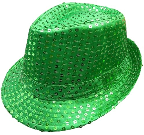 AWAVM Cappello da Ballo Jazz Occidentale per Ragazzi e Ragazze (Verde)