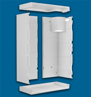 AERTECNICA serie CM321Q Coibentazione per cassa ad incasso in plastica per centrale aspir. QB Q200