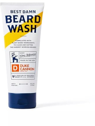 Duke Cannon Supply Co. Best Beard Wash, 6 oz. - Citrus Hefeweizen Scent, Sulfate-Free & Paraben-Free