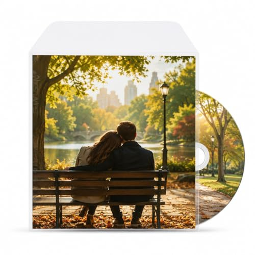 3L Fr 10283 Blu-Ray-väska transparent inte perforerad med lock för förvaring av skivor och vattenstrålar, 150 x 155 mm, 50 stycken