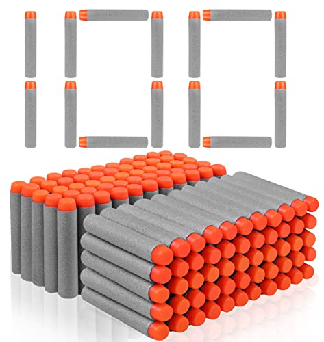 VCOSTORE 100 Pièces Foam Bullets - Recharge de balles pour fléchettes N-Strike Elite,Recharge de fléchettes Bullets fermes et sûres