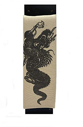 Lees Deluxe Pro Makiwara Punch Strike Pad Wall Mount Dragon Design