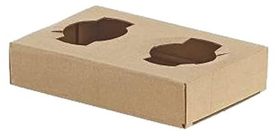 MAQA 50 pz Porta bicchieri asporto cappuccino 17x11.5 H 3.5 cm, Contenitore porta bicchiere, porta caffè take away 2 fori