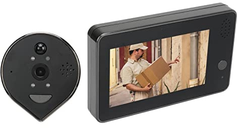 Visor de Mirilla de Puerta, Visor de Puerta Digital de Gran Angular de 170 ° para Vigilancia de Aplicación Inteligente Tuya 1080P Detección de Movimiento para el Hogar para Edificios de Oficinas