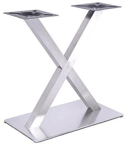 Vielrosse Tischbeine Metall X-Gestell, Modell Tischkufen Tischgestell Aus Stahl, Modernes Weiß MöBelfüßE Einfache Montage für Esstisch Schreibtisch Sitzbank Couchtisch 70 X 72 X 40 cm (72cm)