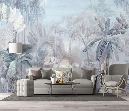 Naturempress Papel Pintado Pared 3D Papel Tapiz Acuarela Selva Fotomurales 3D Tv Fondo Pared Dormitorio Murales Papel Tapiz Moderno