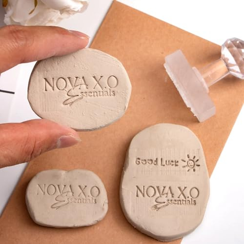Sello de cerámica personalizado para arcilla, sello de cerámica personalizado con tu logotipo, sellos creativos de letras de impresión, herramientas de arcilla polimérica, regalo para alfareros