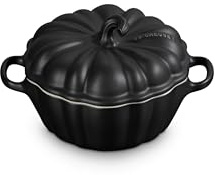 Le Creuset Stoneware Figural Pumpkin Petite Cocotte, 12 oz., Licorice