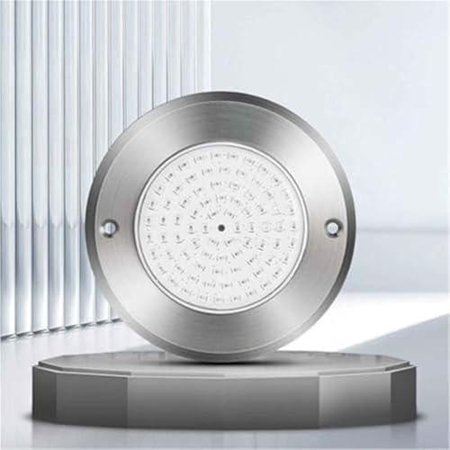 GUODDM Illuminazione Subacquea per Piscine in Acciaio Inox, Faretto A Incasso Ultra-Sottile 12V/24V, Luce Subacquea A Pavimento Impermeabile A LED(Warm White,24v (9w))