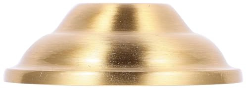 Generico Base Lampada in Ottone Oro, Finiale per Lampadario Supporto Stabile, Cappuccio Metallico Rotondo per Accessori Lampadario e Luce da Comodino