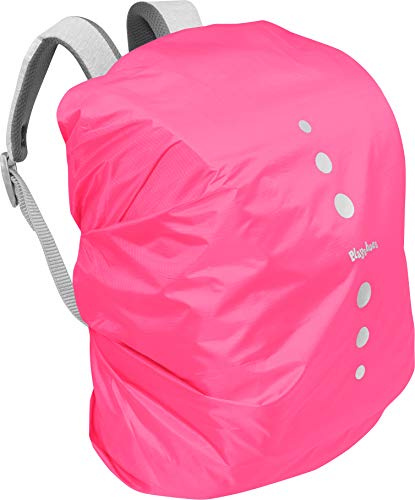 Playshoes Unisex Kinder Regenhülle für Rucksack Regenschutzhülle, Rosa, S