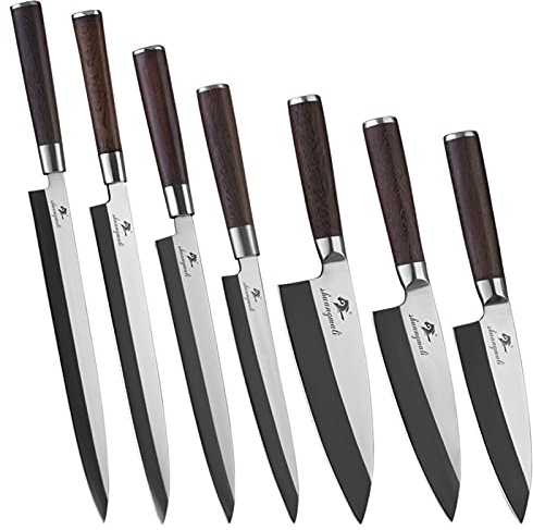 Sashimi Salmon Fileting Cuchillo Set 1.4116 Acero inoxidable Sushi Chef Salmon Cuchillos Cuchilla Cuchillo Set (Color : Sashimi Deba)