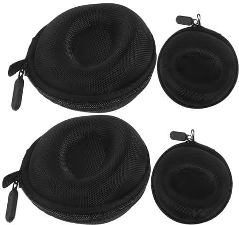 Cabilock Scatola Porta Orologio Eva Cerniera, Portatile, 4 Pezzi Nero