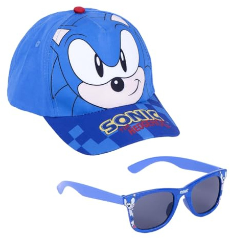 CERDÁ LIFE'S LITTLE MOMENTS Set di Occhiali da Sole e Berretto Sonic Kit Cappellino, Multicolore, One Size Unisex