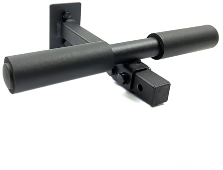 Trenbon Wall Mount Nordic Hamstring Curl Bar Training Equipment for Hamstring Curls Spanish Squats Sit-Ups Core Twists and More (Black)