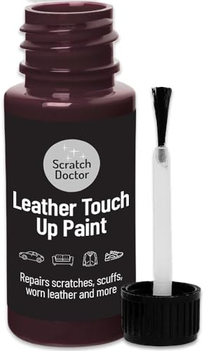 Scratch Doctor Leather Touch up Paint | For Furniture, Sofas, Cars Seats, Shoes, Handbags 15ml (Oxblood)