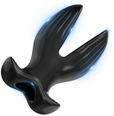 BDSMJOY Silicone Plug Anal Hueco,Forma de V dilatador anal,sexo extremo Juego Plugs Anales,Juguetes Eróticos para Adultos pour Femmes Hommes (S)