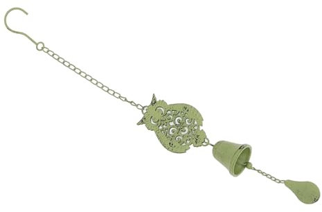 KONTONTY Eulen-windspiele Outdoor-Glocke Mobiles Windspiel Retro-Garten-hängewindspiel Tiefer Ton Gedenk-Windspiel Beileids-Windspiel Für Garten Und Außendekoration