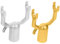 QUMIIRITY 2piezas Accesorios De Tenedor para Ropa Reemplazo De Cabezal De Barra De Secado Soporte para Colgar Ropa Interiores y Exteriores Color Dorado y Plateado