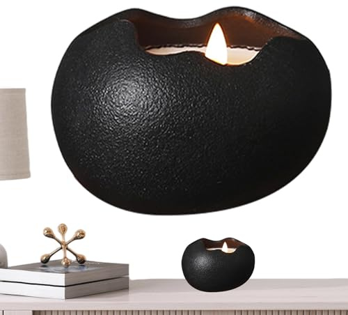 jamgeery Portavelas para velas de té, portavelas fragantes, soportes de cerámica en forma de huevo para centros de mesa, decoración de mesa, cumpleaños, Pascua