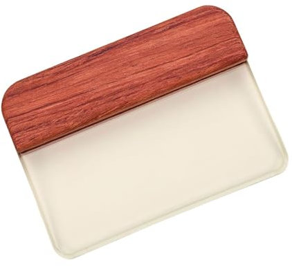 LAIOUSN Grattoir à verre - Outil de travail du cuir - Outil de brunissage multifonction pour le cuir - Grattoir en verre trempé - Outil de travail du cuir