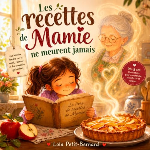 Les recettes de Mamie ne meurent jamais - Livre sur la mort pour les enfants: Album illustré pour expliquer la mort et le deuil aux tout-petits avec ... ans). Comment parler de la mort aux enfants ?