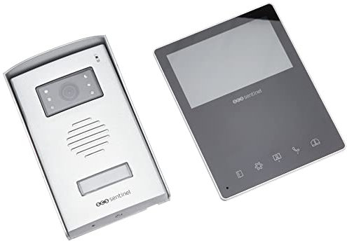 SCS Sentinel - PVF0032 - Interphone Vidéo 2 Fils - Portier Vidéo avec Écran 4,3 - Visiophone Filaire, Platine de Rue, Sonnette, Transformateur d'Alimentation, Visserie Antivandale - VisioKit 4.3