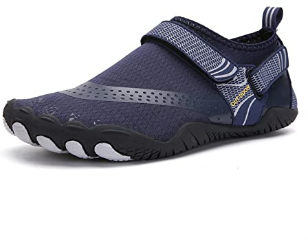 Treer Chaussures Aquatiques Chaussures Aquatiques Homme Barefoot Shoes à Séchage Rapide Femme Chaussures Barefoot Chaussure de Sport Nautique pour Plage, Surf, Yoga