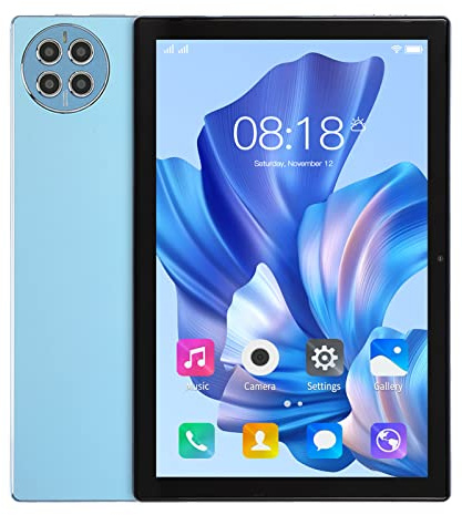 10 Tums Surfplatta, 12 GB RAM 256 GB ROM, Stöd för 512 GB Expansion, 10000mAh Stort Batteri, 1920x1200 IPS-skärm, 8MP+20MP Kamera, för Android 12, 4GLTE 5G WiFi (Blå)