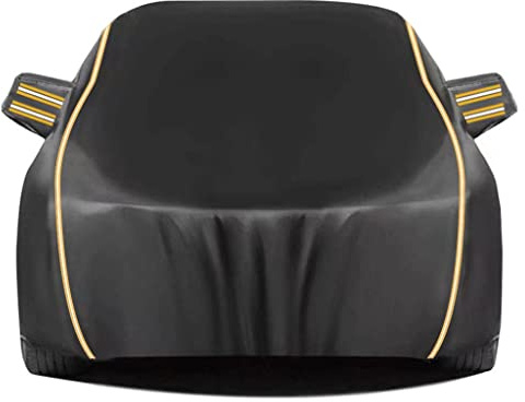 Bache Voiture Exterieur pour Saab 9-3 93 Cabriolet，Bâche Voiture Étanche Anti-Rayures en Tissu Oxford, Couverture complète de Garage extérieur avec Fermeture à glissière et Sac de Rangement