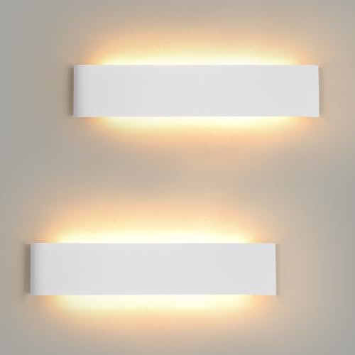 Mille Lucciole Lampada da parete a LED per interni, dimmerabile, 18 W, 28 cm, 2160 lm, dimmerabile, per camera da letto, 3000 K/4000 K/6500 K, 3 modalità di colore, lampada da parete per soggiorno